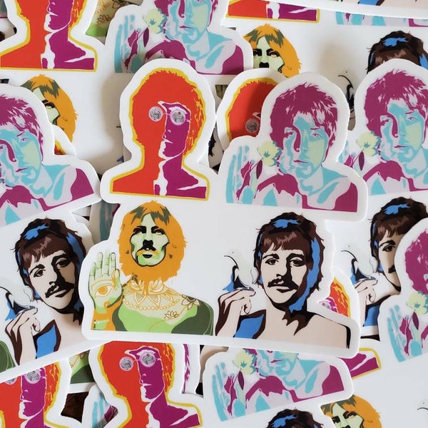 3 in. The Beatles | Vintage Poster Inspired Sticker | Vinyl