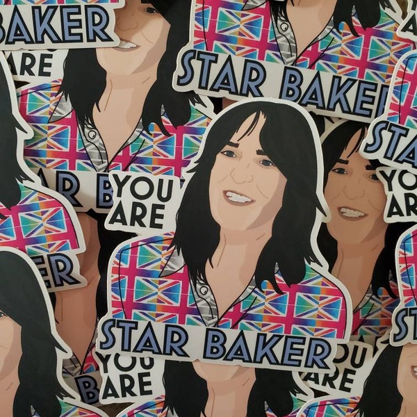 3 in. Noel Fielding | The Great British Bake Off | Star Baker | Matte Vinyl Sticker