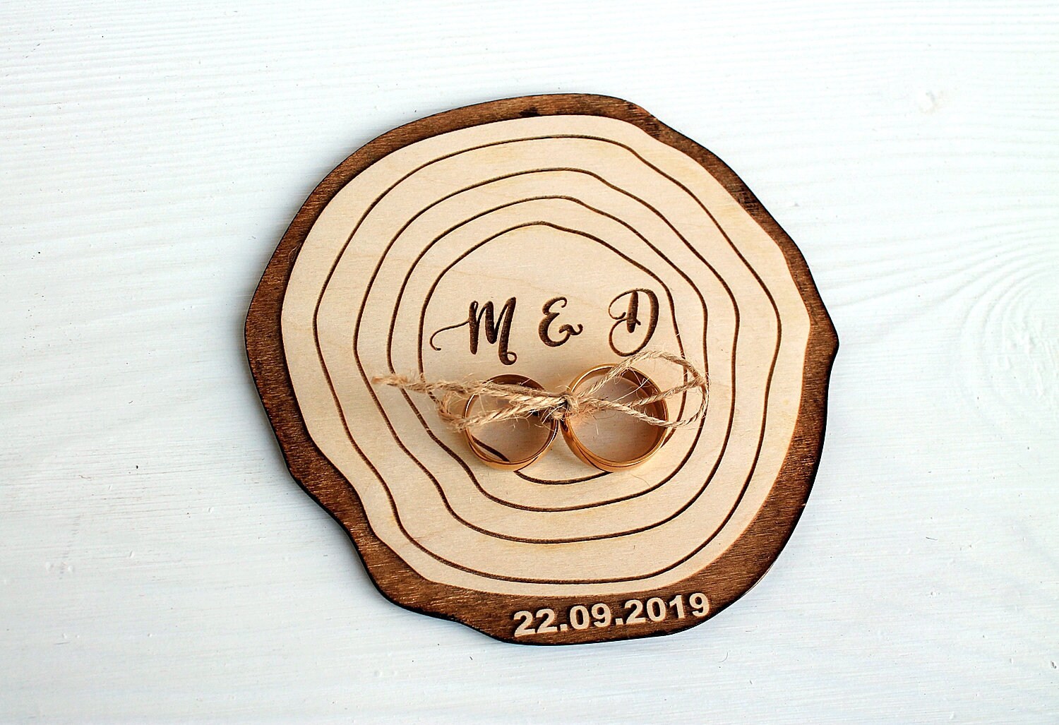 Wedding Wooden Ring Holder Realwood Natural Rustic Country Weddingideas Ring Holder Wedding Wooden Rings Engagement Wooden Wedding Ring