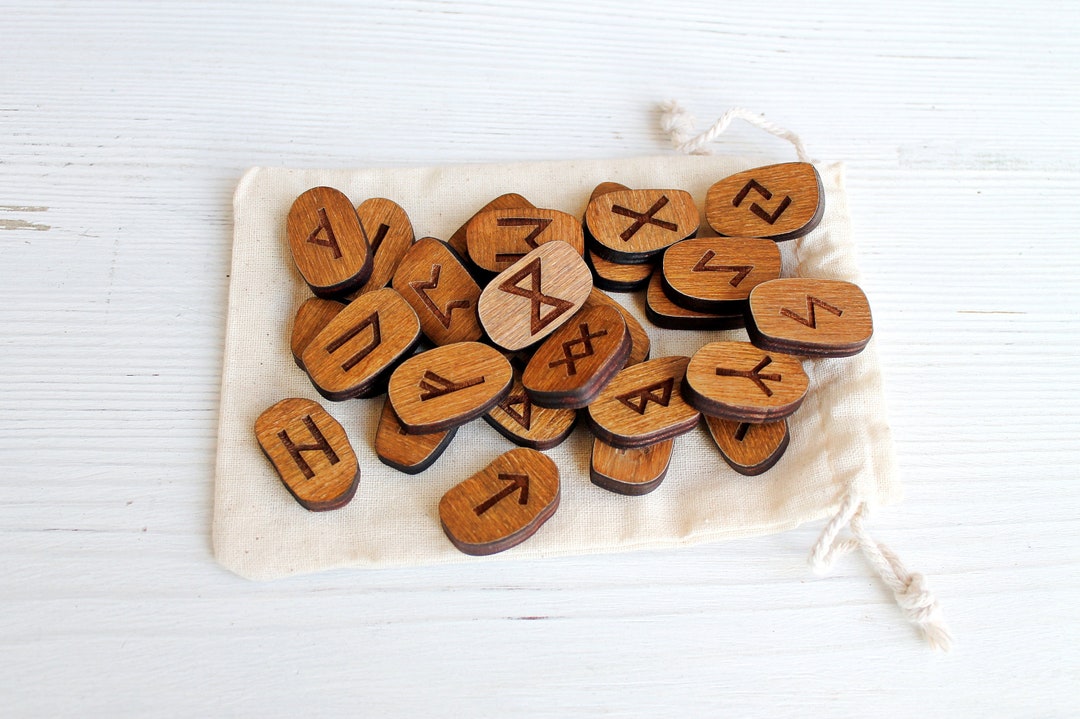 Wooden Rune Set 241 Blank Runes for Divination Nordic Etsy