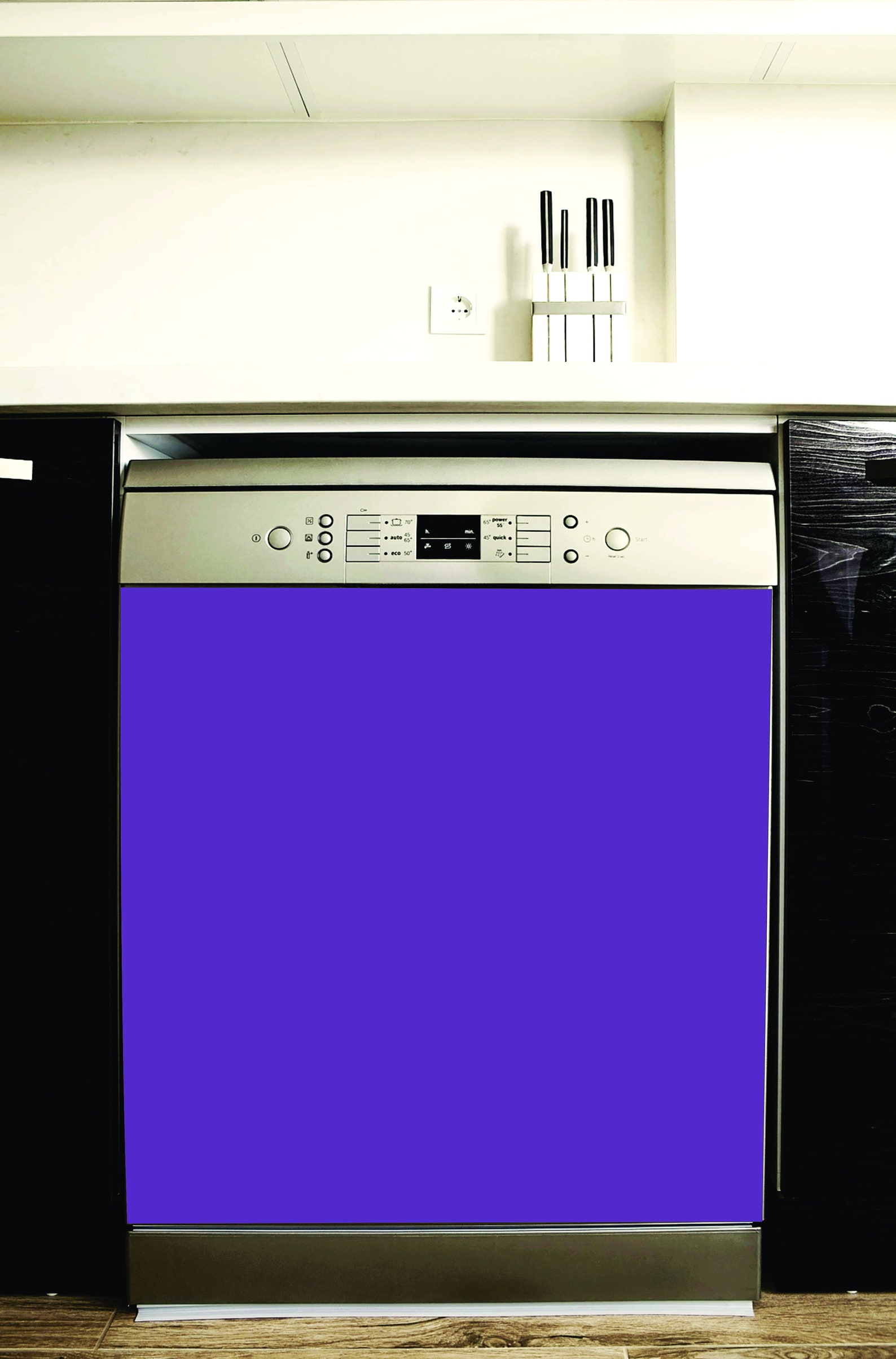 Solid Color Dishwasher Cover Easy to Install, Easy to Trim