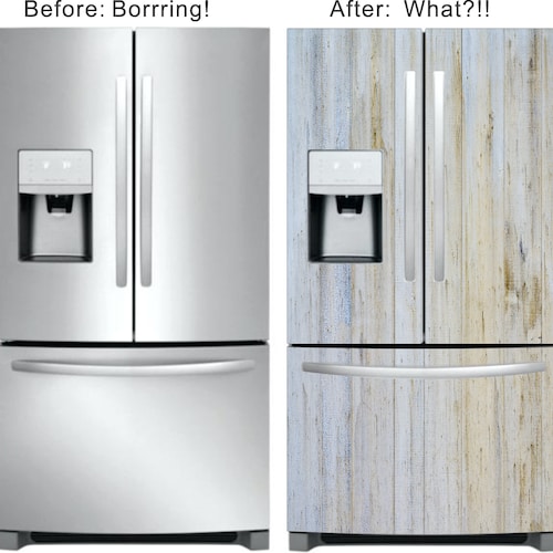 Frostwood Fridge Skin Part of Our Scandia Etsy