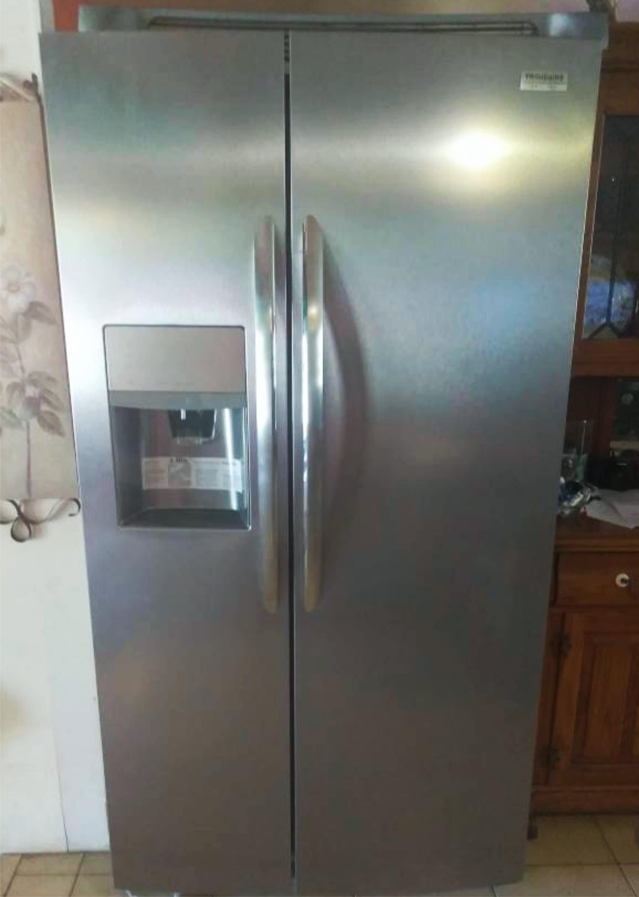 Brushed Stainless Steel Refrigerator Cover Give Your Old | Etsy