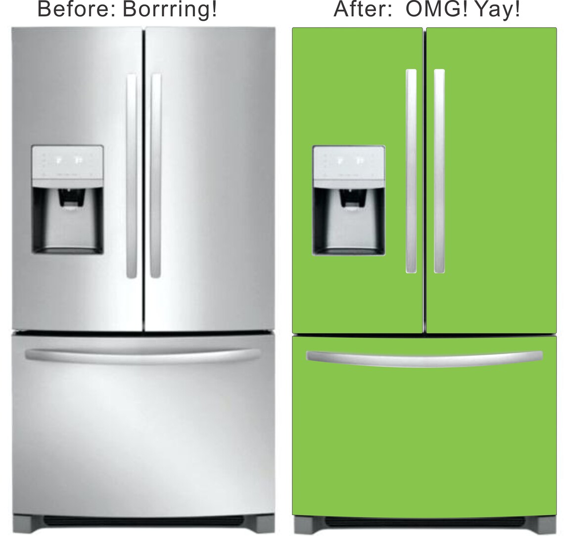 Solid Color Vinyl Fridge Skins Cover Your Beatup Etsy