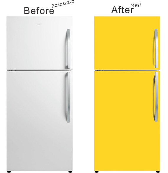 Solid Color Magnetic Vinyl Fridge Skins Cover Your Beat Up Etsy