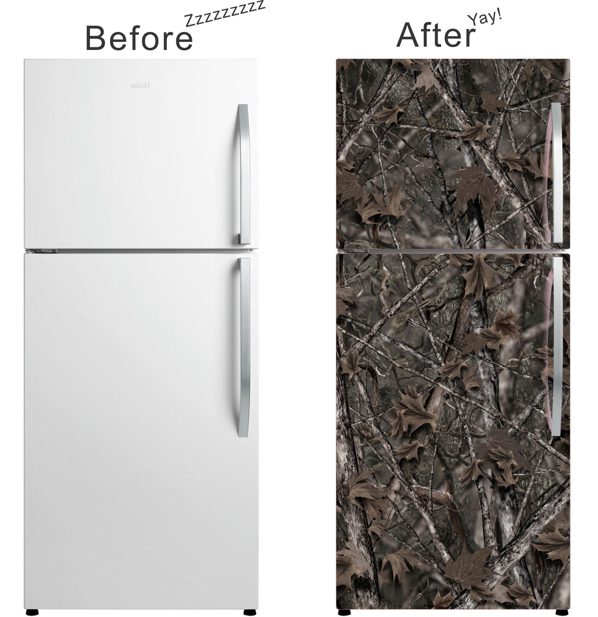 Winter Birch Designer Graphic Magnetic Fridge Skin Part of Our Scandia  Collection FREE SHIPPING 