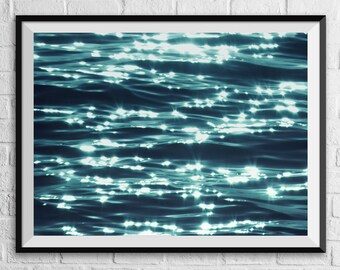 Ocean Photography, Ocean Waves Print, Ocean Print, Beach Print, Surf Print, Blue Sea Print, Tropical Print, Water Pattern, Water Texture