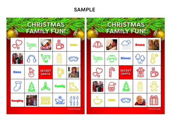 Custom Christmas Bingo (with your photos)