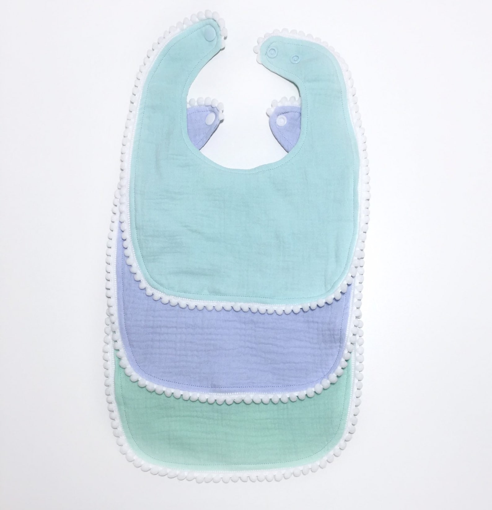 Muslin bibs Drool bibs Dribble bibs Baby blue bib Mint Etsy