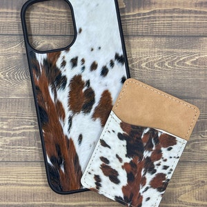 CowHide Print Phone Case and Phone Wallet | Western Case  | Cow Print | Cowboy Case | trendy Phone Case | Cow | iPhone Case | Samsung Case