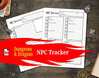 DnD NPC Tracker for Dungeons and Dragons 5e