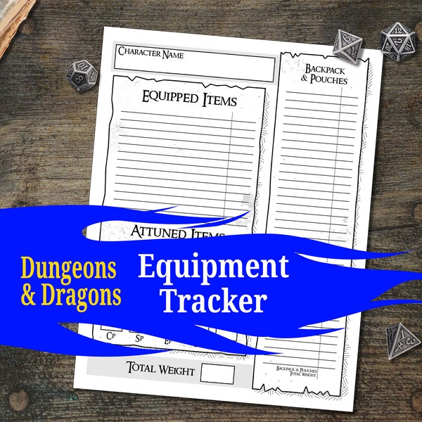 DnD Inventory Tracker, DM Tools for Dungeons and Dragons 5e