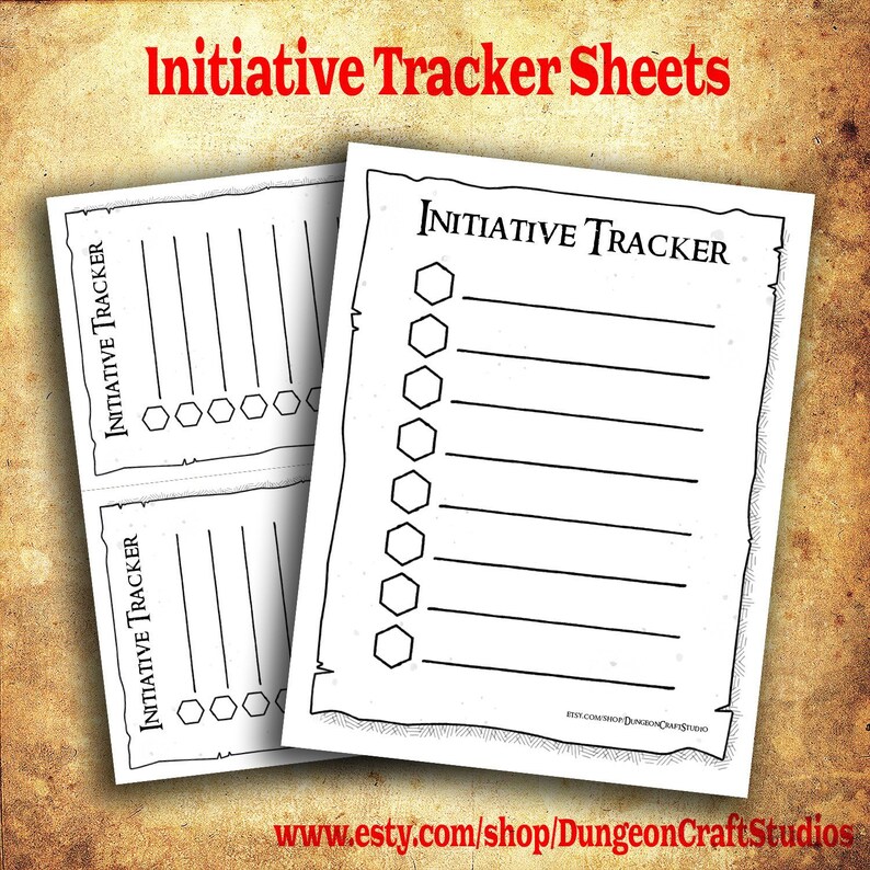 Initiative Tracker DM Equipment RPG DnD photograph relating to Initiative Tracker 5e Printable identified as Initiative Tracker DM Applications RPG DnD