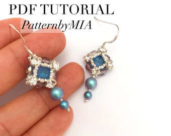 PDF Perlenohrringe Anleitung/SWAROVSKI chaton