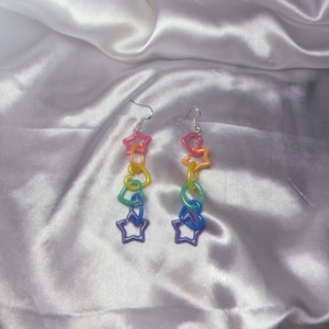 PRIDE DANGLES - pride earrings, rainbow earrings, pride