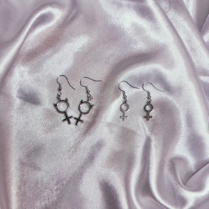 VENUS - venus earrings, female symbol earrings, feminist earrings