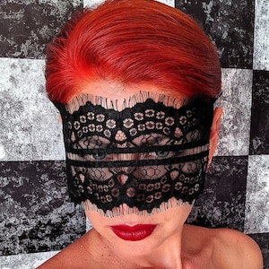 Carnival Mask, Black lace Masquerade Mask