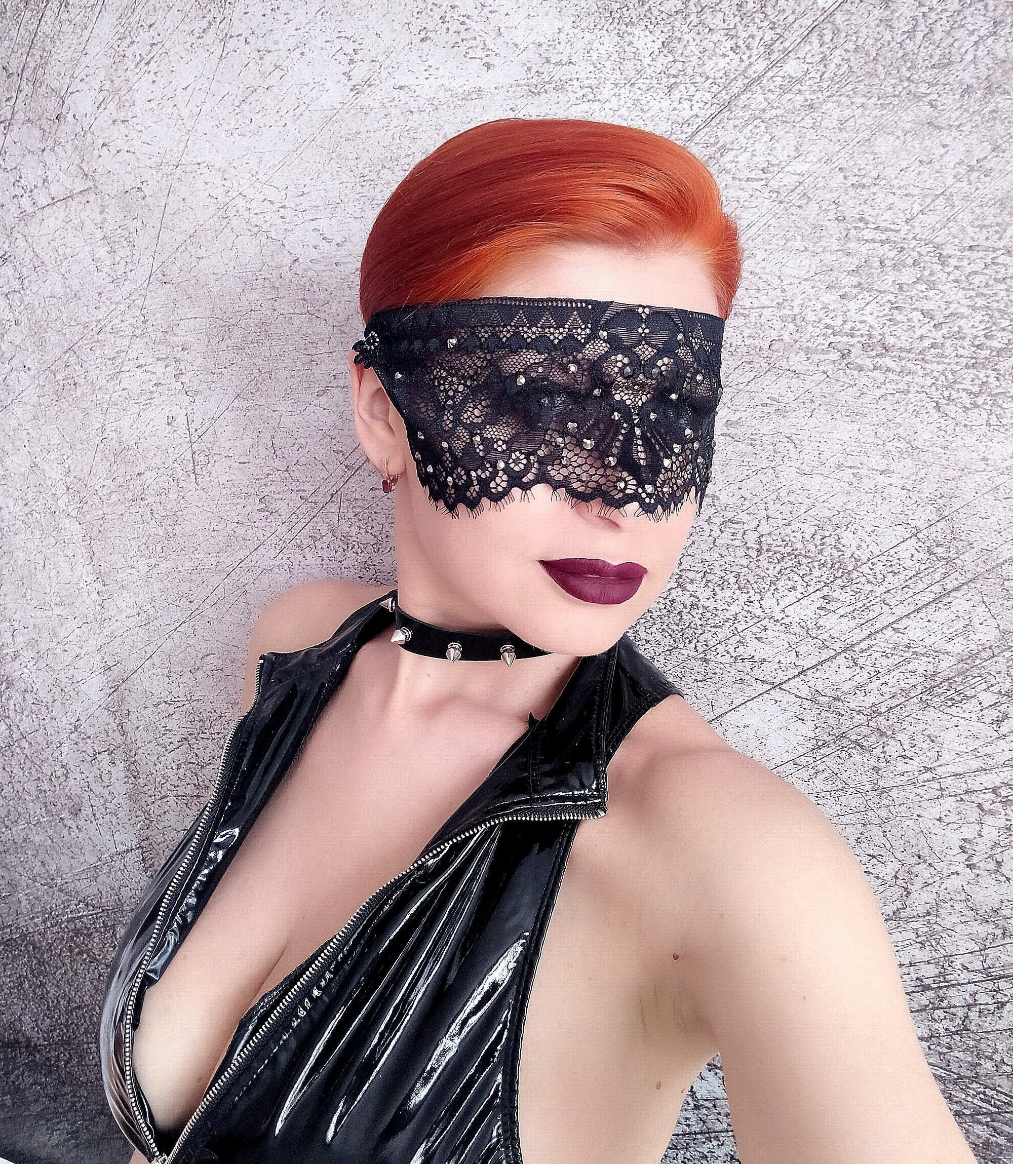 Black lace Blindfold Mask Halloween Mask BDSM Mask -  Portugal