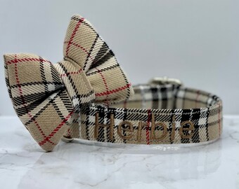 Personalised Burgundy Polka Dog Puppy Pet Collars XS S M L XL UK