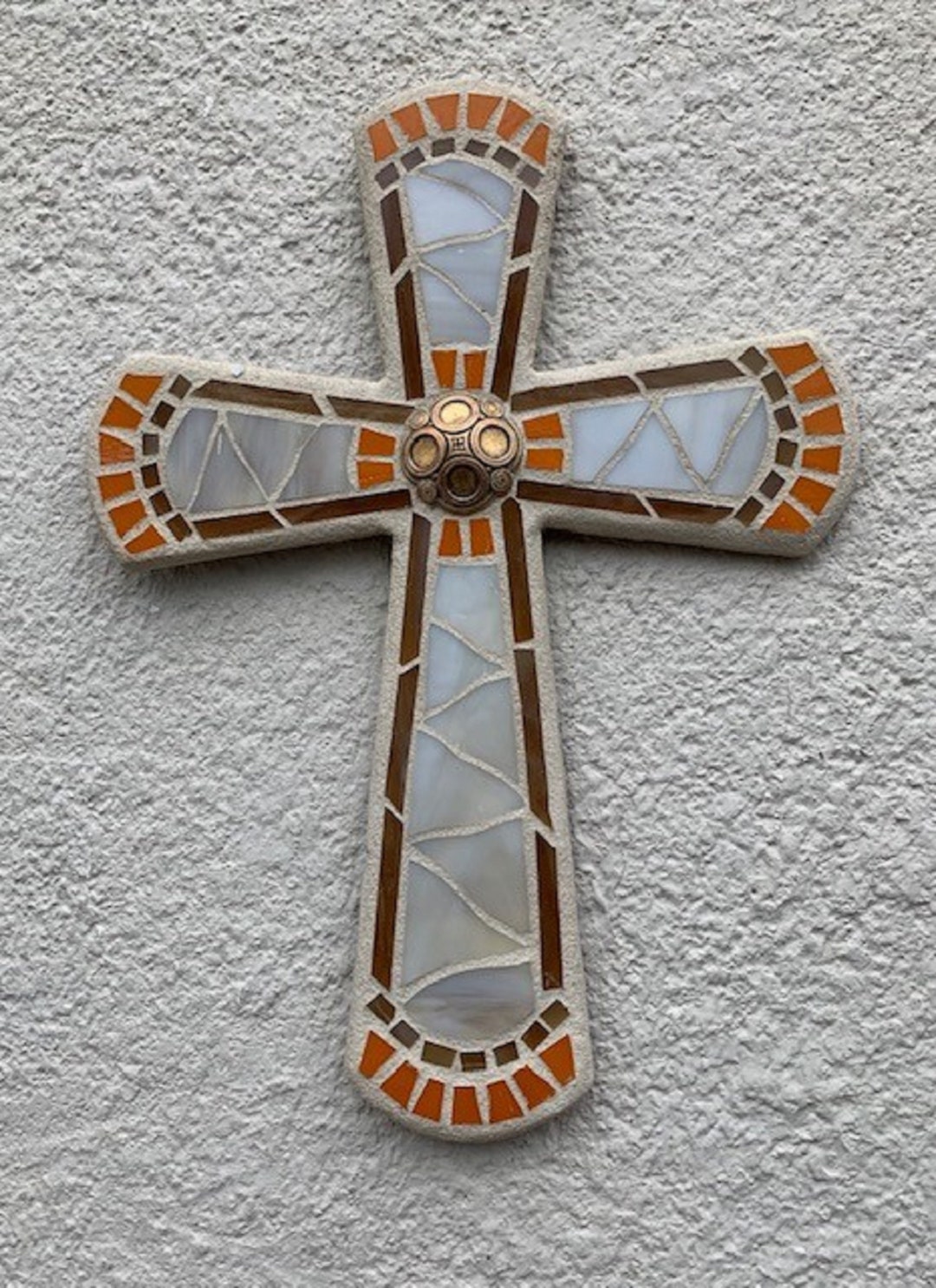 Mosaic Cross, Original Wall Cross, Mosaic Wall Cross, Unique Wall Cross