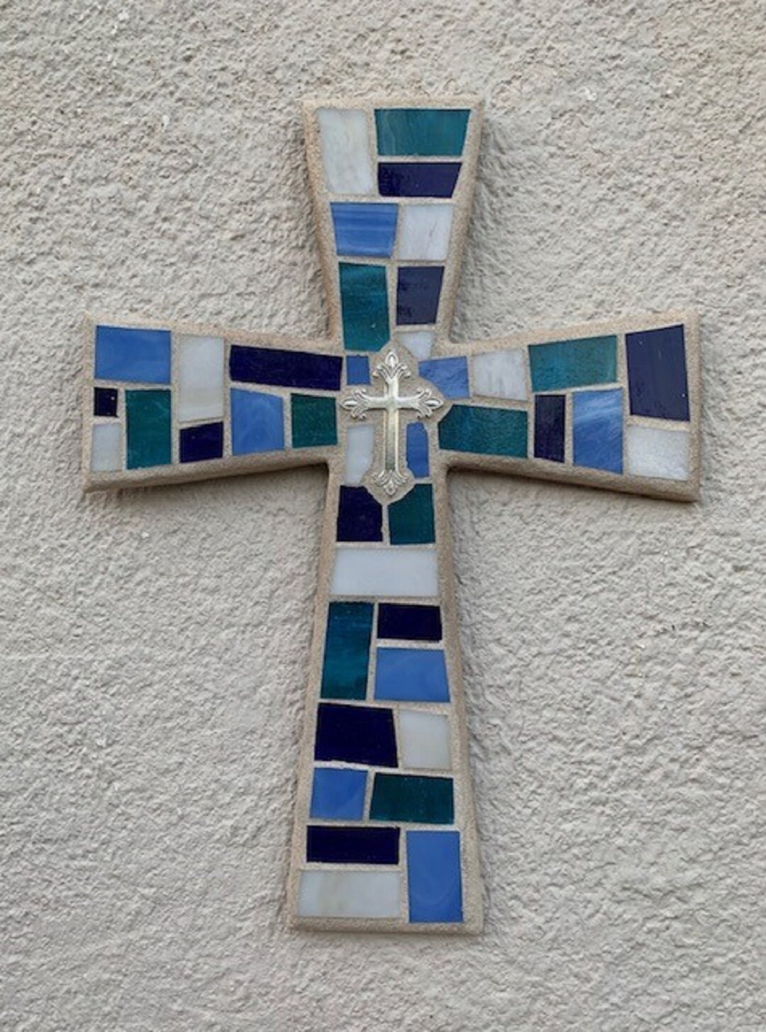 Mosaic Cross, Original Wall Cross, Mosaic Wall Cross, Unique Wall Cross