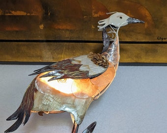 Crane accent lamp - capiz shell lamp