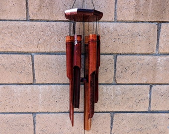 Bamboo Wind Chime - 35" Long Bamboo Wind Chimes - Garden Decor - Tiki Decor - Wind Chimes - Garden Bouncys