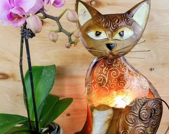 Little Cat Capiz Shell Accent Table Lamp