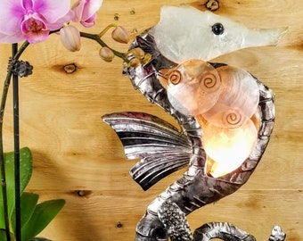 Seahorse Capiz Shell Accent Lamp