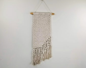 Macrame - Wall Hanger - Natural Cream -  16 inches x 40 inches