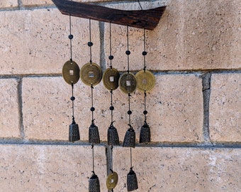 Tibetan Garden Chimes - Garden Decor - Wind Chimes - Metal Decor