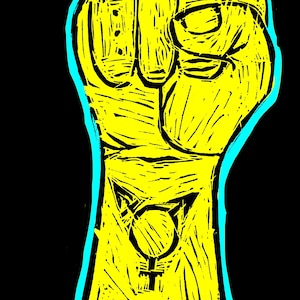 Transgender Art Print | Trans Rights Art Print | Trans Pride Art Print | Trans Rights Fist Art Print | Transgendee Digital Art | Trans Art