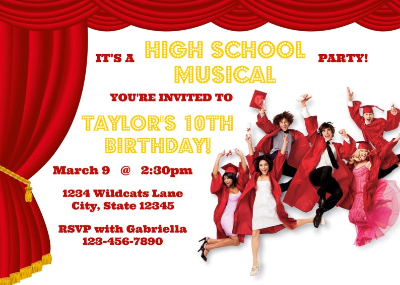 high-school-musical-birthday-party-invitation-for-all-ages-etsy