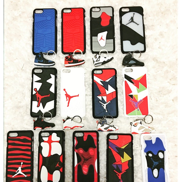 FREE KEYCHAIN Jordan Rubber Sole Case iPhone 7 and iPhone 8