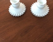 Vtg Fenton SilverCrest Candle holders