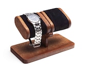 Wood Watch Stand with box, wooden watch display for men, wood watch holder, watch storage, watch box gift for him, personalized gift