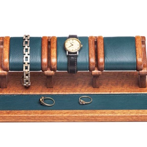 Mahogany Wood Watch Stand for Three Small Watches, Watch Display Watch ...