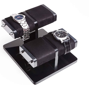 Modern watch stand for four watches with box, watch display, watch storage, watch holder, personalized gift