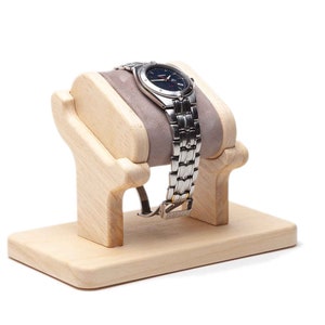 Support de montre en bois de samba avec boîte personnalisée, présentoir de montre en bois pour homme, rangement de montre, support de montre, cadeau personnalisé