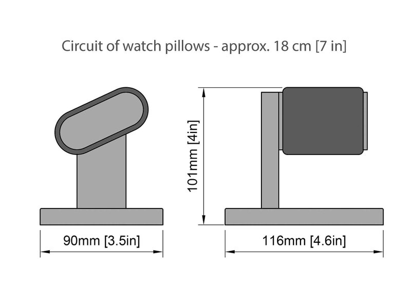 Soporte de reloj de madera simple de caoba con caja, pantalla de reloj de madera para hombres, soporte de reloj de madera, almacenamiento de relojes, caja de relojes, para él, personalizado imagen 10