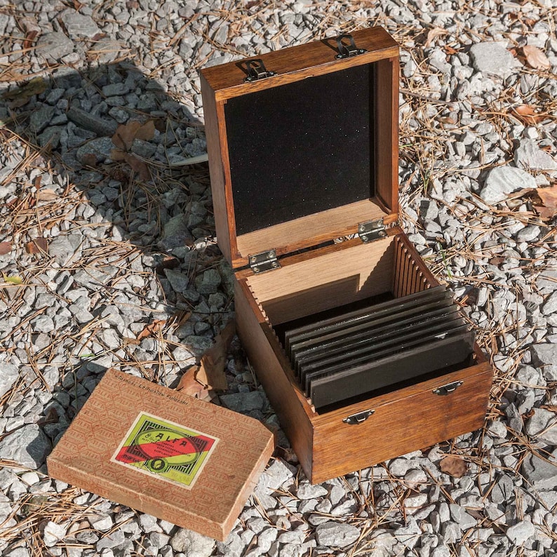Box for Storing Glass Negatives or Collodion Wet Plates Etsy UK