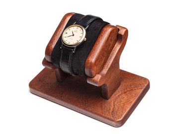 Watch Stand for small watch Stand for women watch Personalized box Wood watch display Watch holder