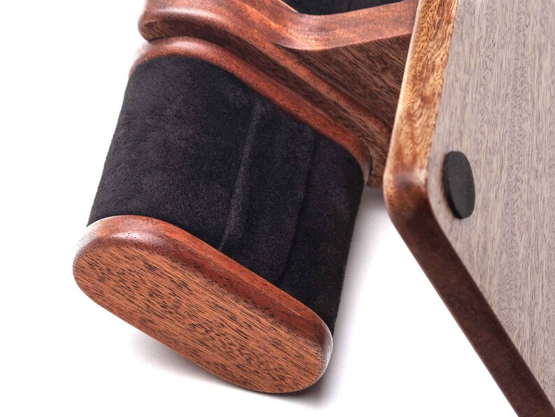 Mahogany Wood Desk Organizer Two Watch Jewelry Tray Docking Etsy