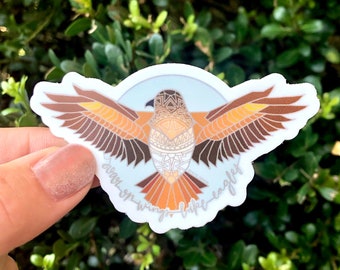 Eagle Sticker// Vinyl Sticker// Waterproof Sticker