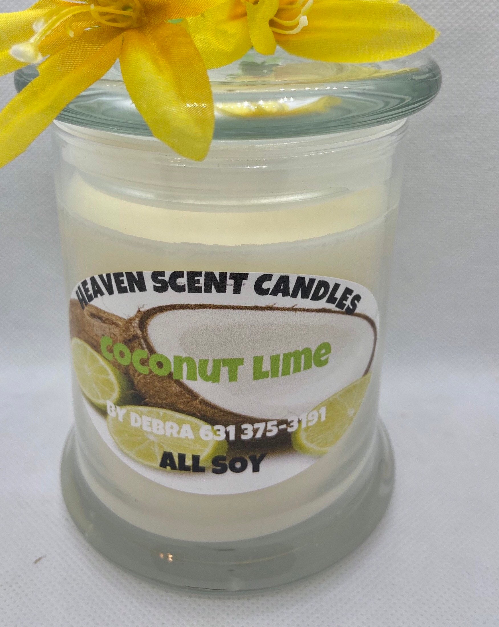 Coconut lime all natural soy candle scented candles non Etsy