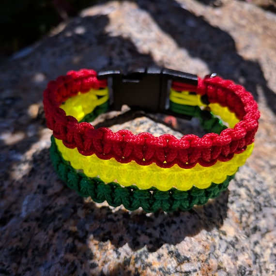 rasta paracord bracelet