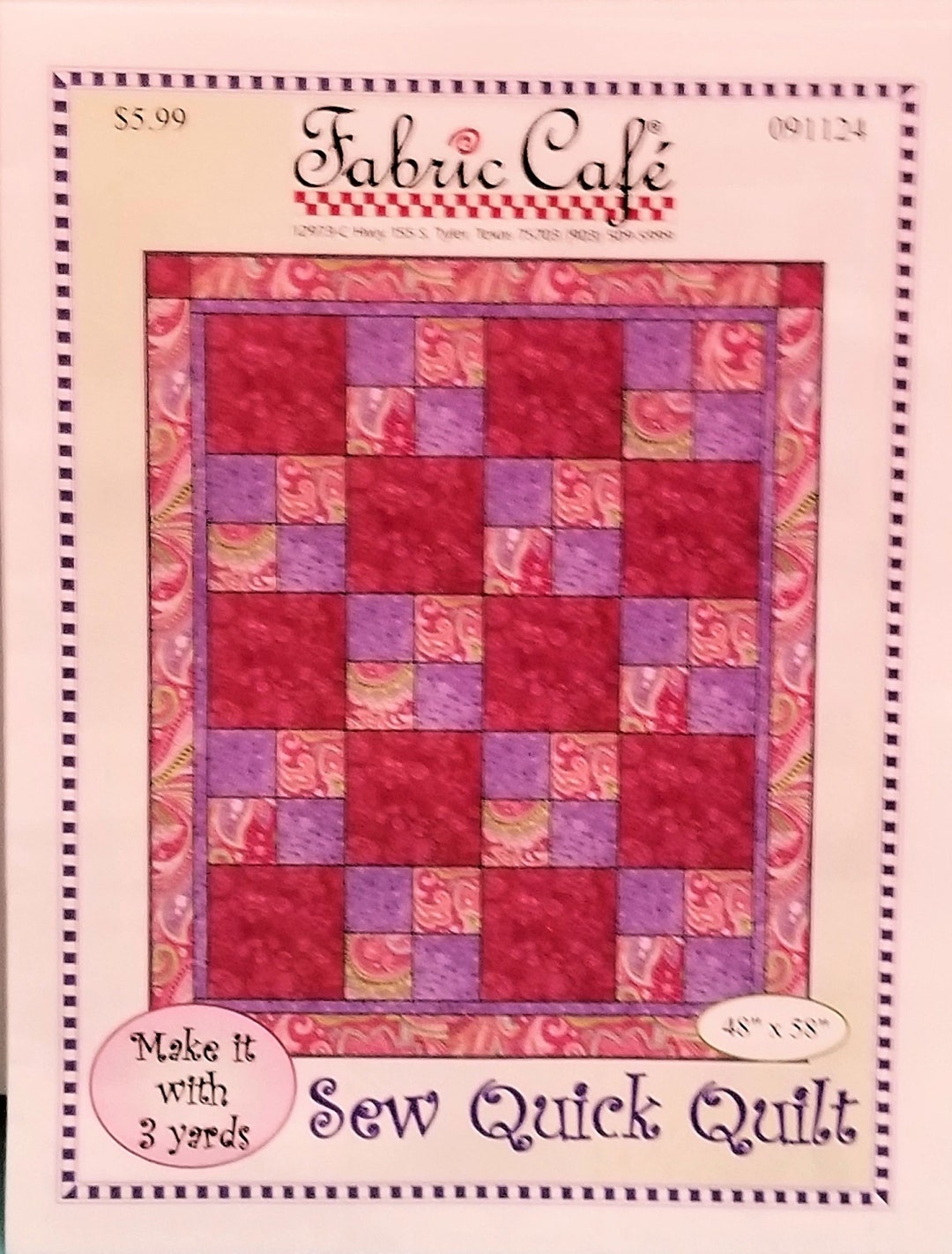 Fabric Cafe Quilt Patternssold Separately Etsy