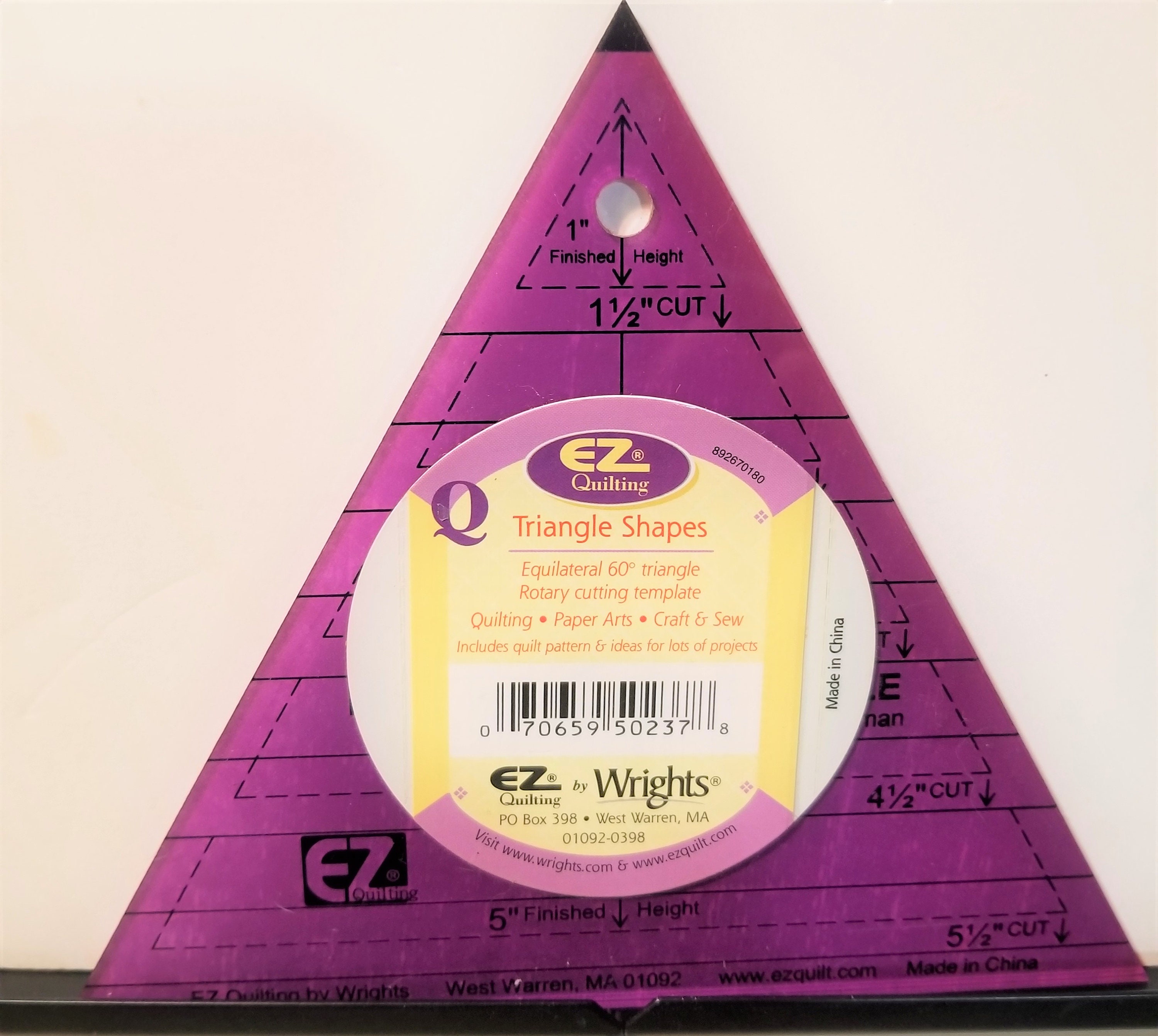 Ez Quilting Triangle Shape Ruler C8 Etsy