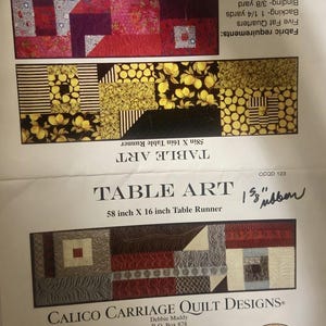 Table Runner Patterns image 6