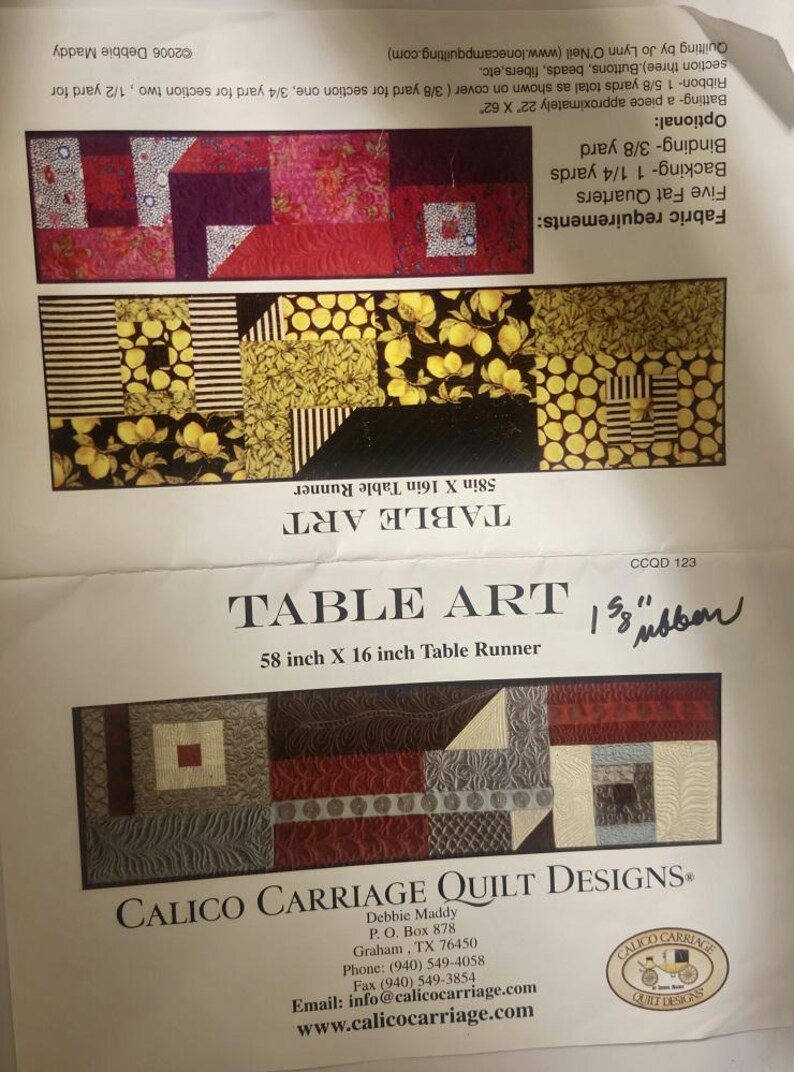 Table Runner Patterns image 6